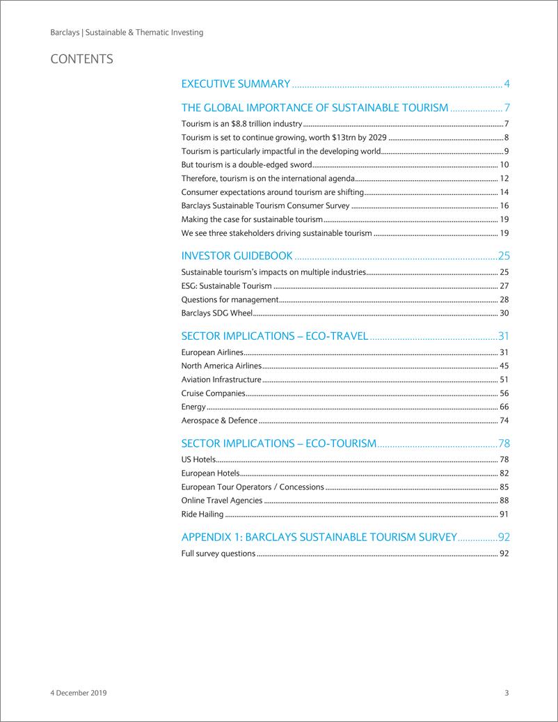 《巴克莱-全球-旅游业-可持续旅游：值得一游-2019.12.4-100页》 - 第4页预览图