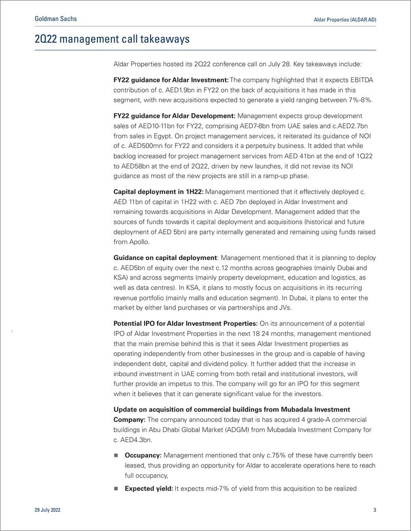 《Aldar Properties (ALDAR.AD Strong set of results and acquisition drive estimatePT up; reiterate Buy(1)》 - 第4页预览图