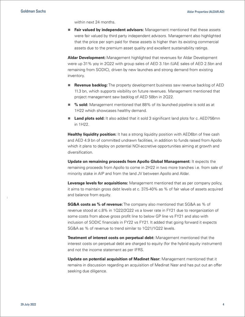 《Aldar Properties (ALDAR.AD Strong set of results and acquisition drive estimatePT up; reiterate Buy(1)》 - 第5页预览图