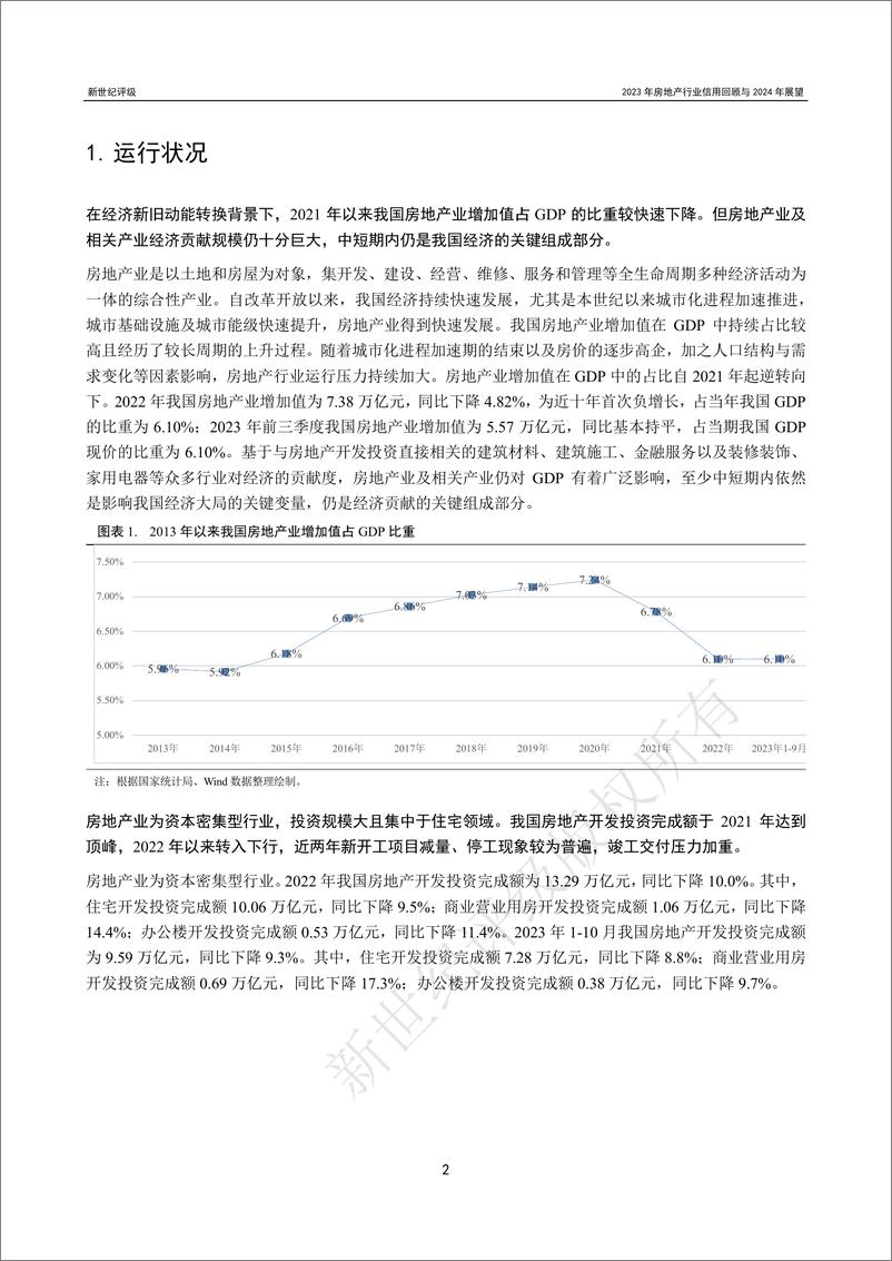 《新世纪评级：2023年房地产行业信用回顾与2024年展望报告》 - 第2页预览图