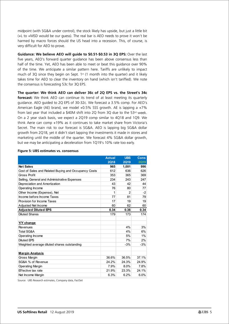 《瑞银-美股-零售行业-美国软线零售业业绩预览-2019.8.1-50页》 - 第6页预览图