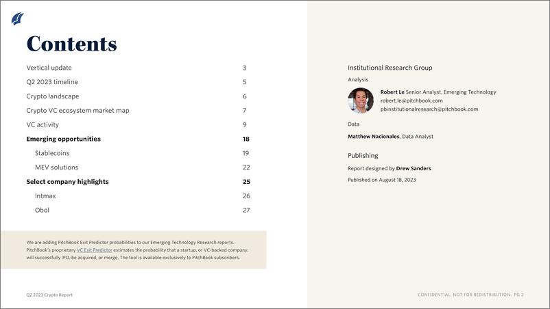 《PitchBook-2023年二季度加密报告（英）-2023.8-12页》 - 第3页预览图