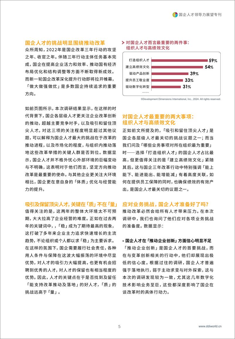 《2024国企人才领导力展望专刊-DDI智睿咨询》 - 第7页预览图