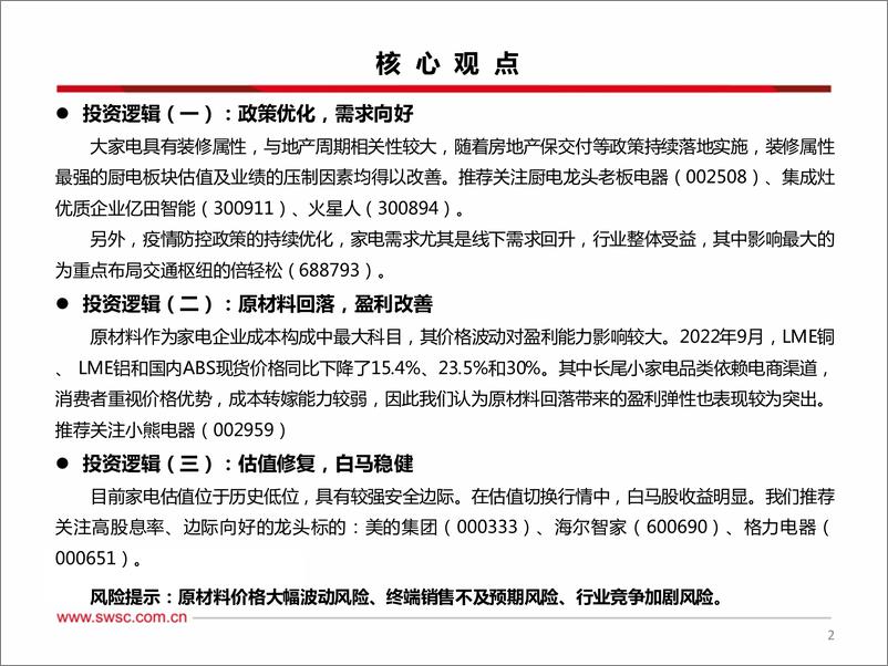 《家电行业2023年投资策略：否极泰来，终见曙光-20221212-西南证券-38页》 - 第4页预览图