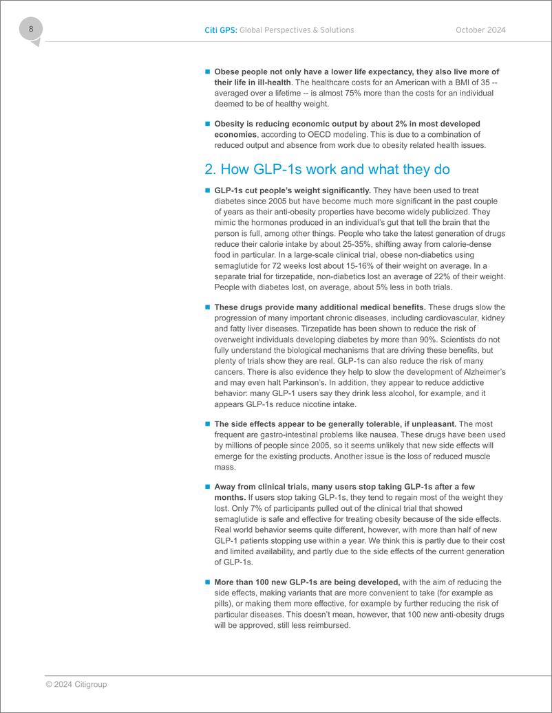 《2024年GLP-1受体激动剂对肥胖症及其他病症的影响研究报告_英文版_(1)》 - 第8页预览图