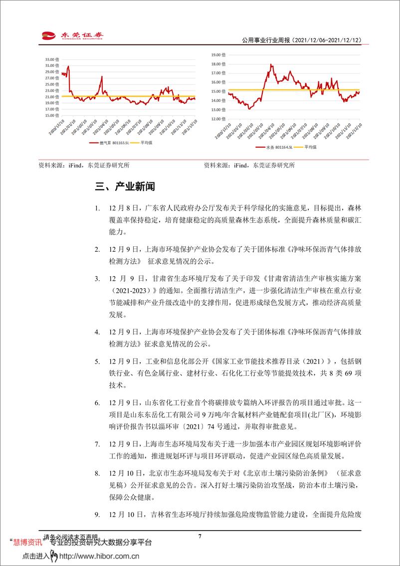 《公用事业行业周报：关注危废处理板块》 - 第7页预览图