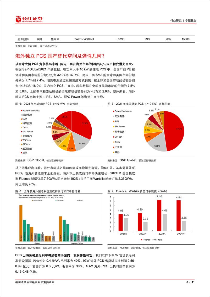 《电气设备行业：从“借船出海”到国产替代，大储PCS逻辑不断强化-241125-长江证券-11页》 - 第6页预览图