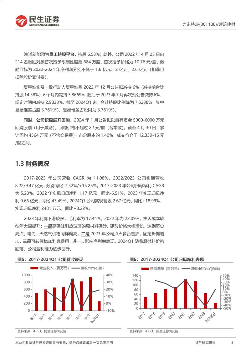 《力诺特玻(301188)深度报告：从0到1，中硼硅成长新势力-240530-民生证券-29页》 - 第5页预览图