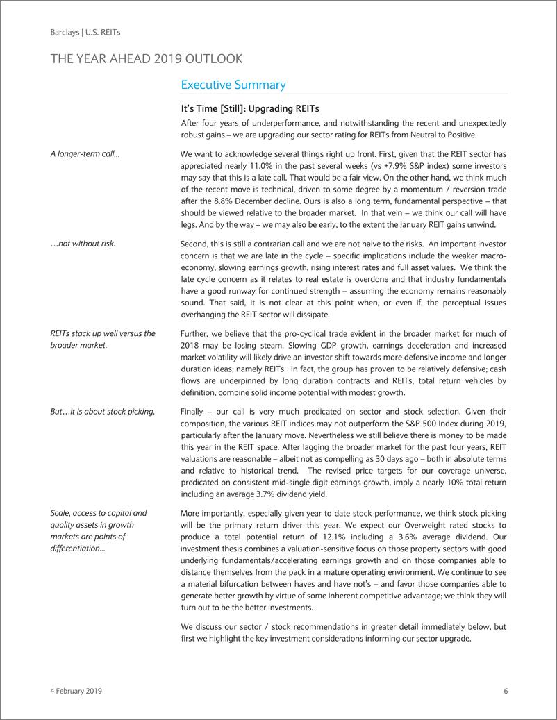 《巴克莱-美股-房地产行业-美国REITs：2019年前瞻-2019.2.4-137页》 - 第7页预览图