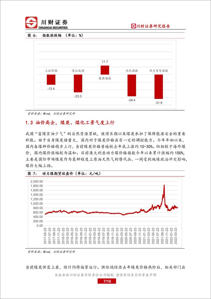 《能源行业板块投资分析报告：传统能源一枝独秀，风电光伏未来可期-20220430-川财证券-16页》 - 第8页预览图