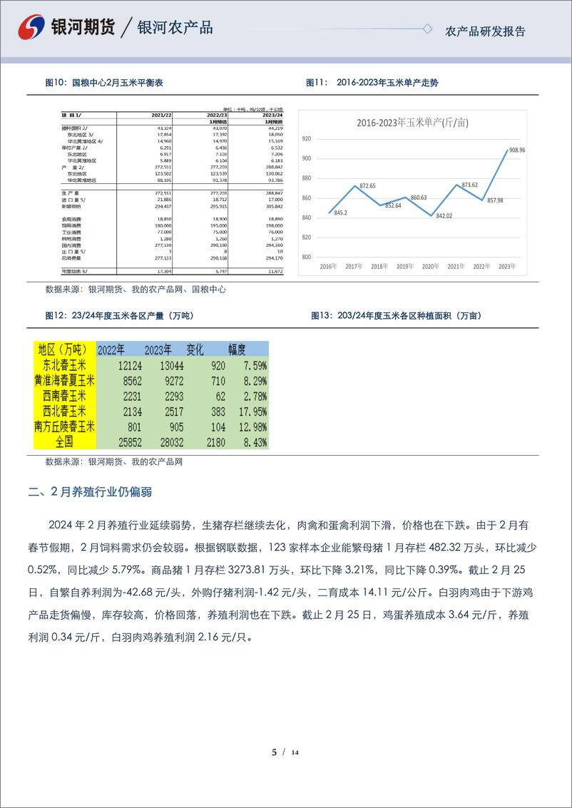 《玉米&淀粉报告：收储政策影响 玉米现货会继续上涨-20240228-银河期货-14页》 - 第5页预览图