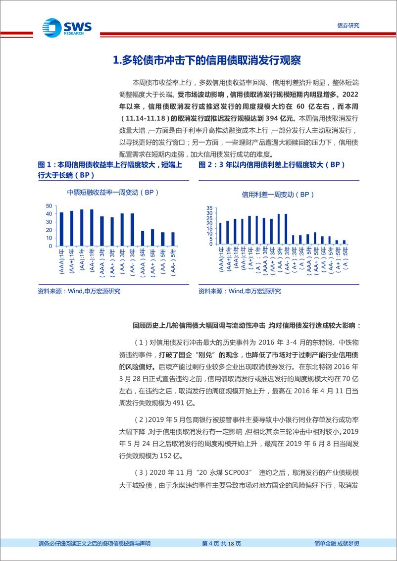 《信用风险监测：多轮债市冲击下的信用债取消发行观察-20221120-申万宏源-18页》 - 第5页预览图