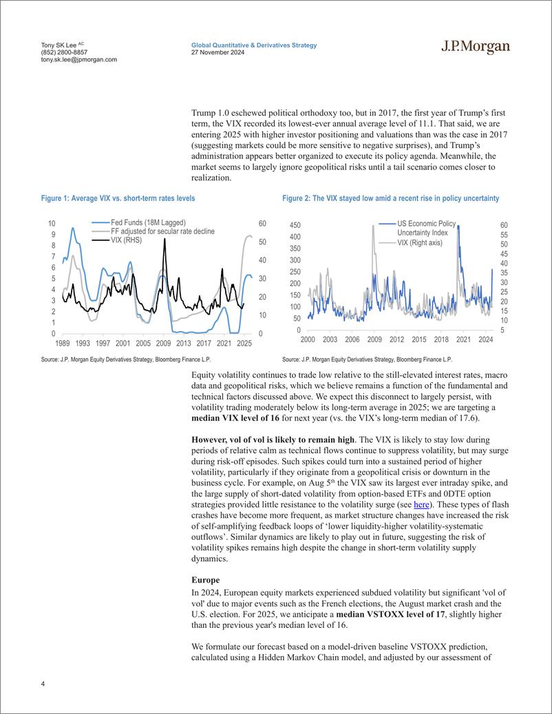 《JPMorgan-2025 Equity Derivatives Outlook Volatility Forecasts and Tra...-111848538》 - 第4页预览图