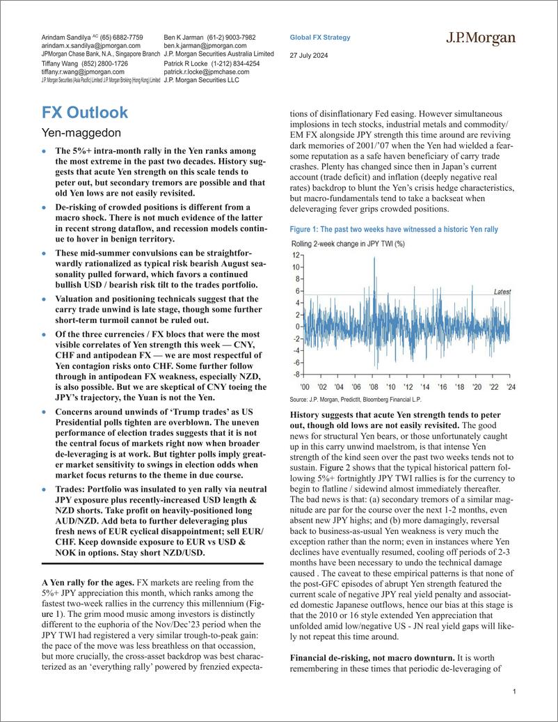 《JPMorgan Econ  FI-FX Outlook Yen-maggedon-109456595》 - 第1页预览图