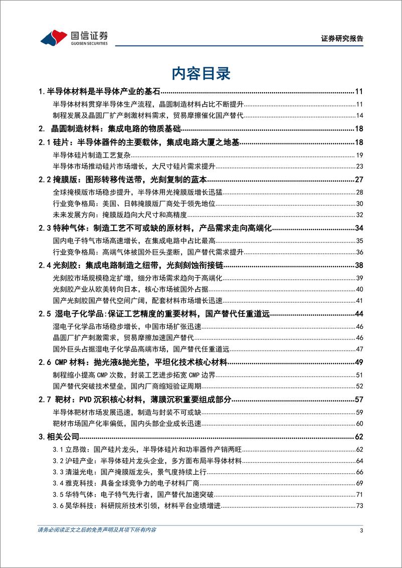 《深度报告-20221126-国信证券-半导体材料深度报借力国产替代东国内半导体材料加速进979mb》 - 第3页预览图