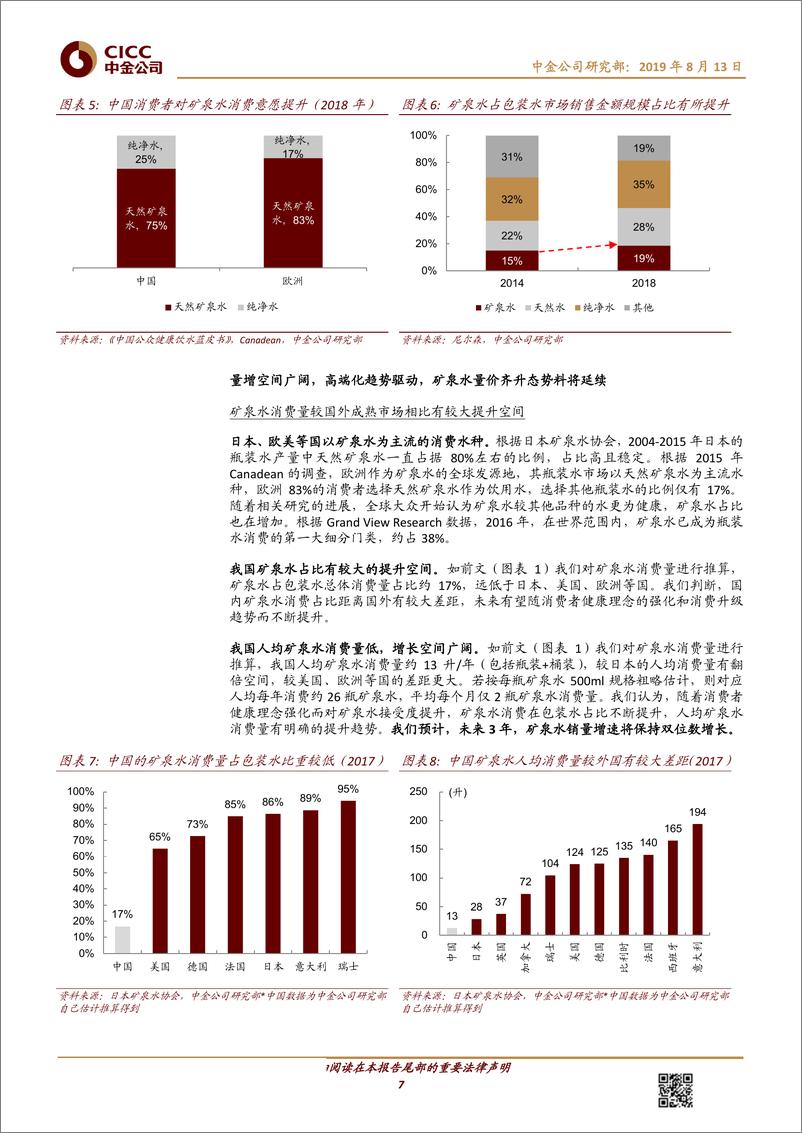 《矿泉水行业专题：掘金国民饮水升级趋势，能者为王-20190813-中金公司-29页》 - 第8页预览图