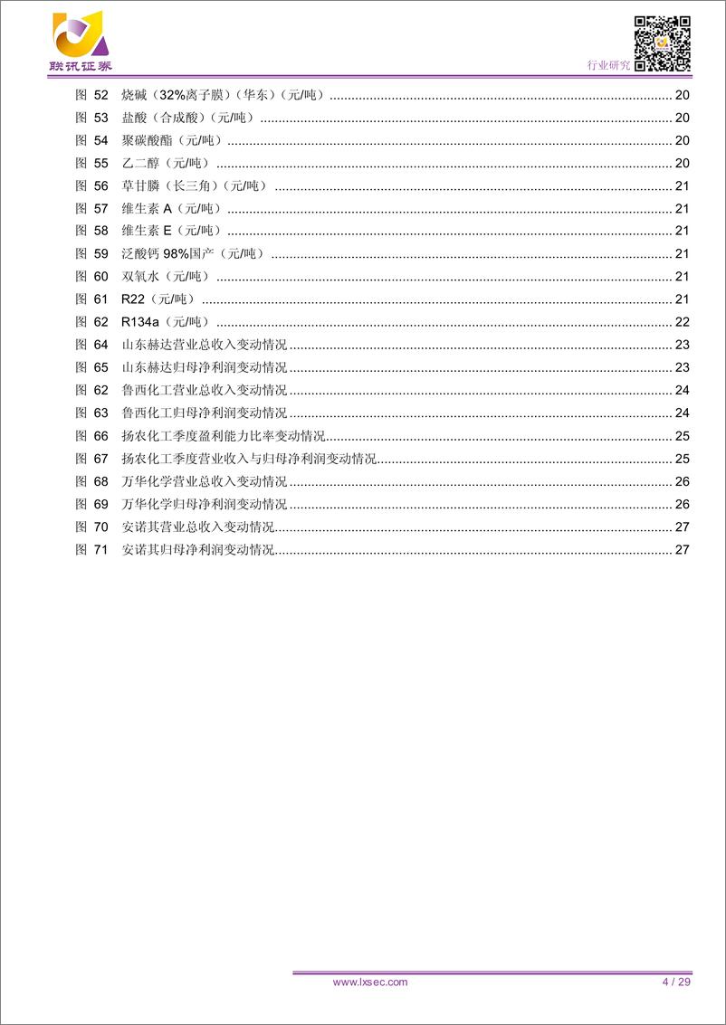 《基础化工行业一季报总结：利润环比大幅上涨，油价下行二季度或承压-20190609-联讯证券-29页》 - 第5页预览图