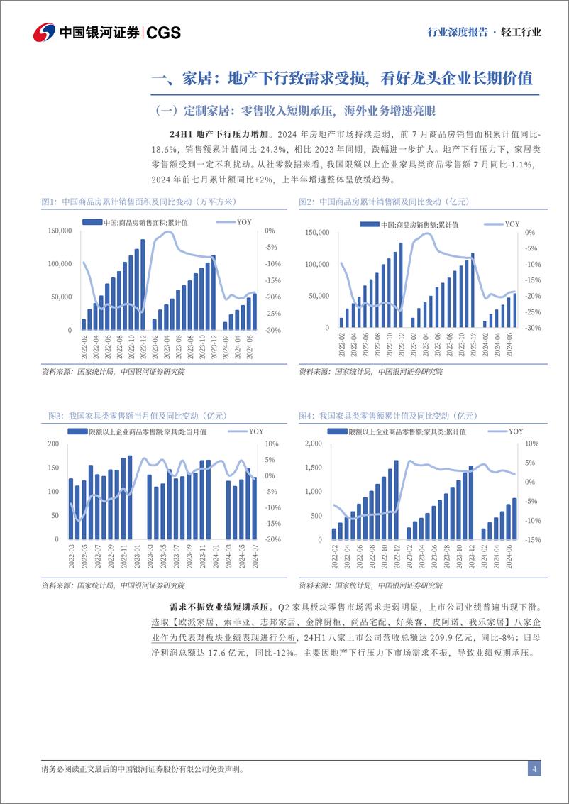 《轻工行业24H1业绩综述：内销静待需求修复，出口业务持续成长-240906-银河证券-31页》 - 第4页预览图