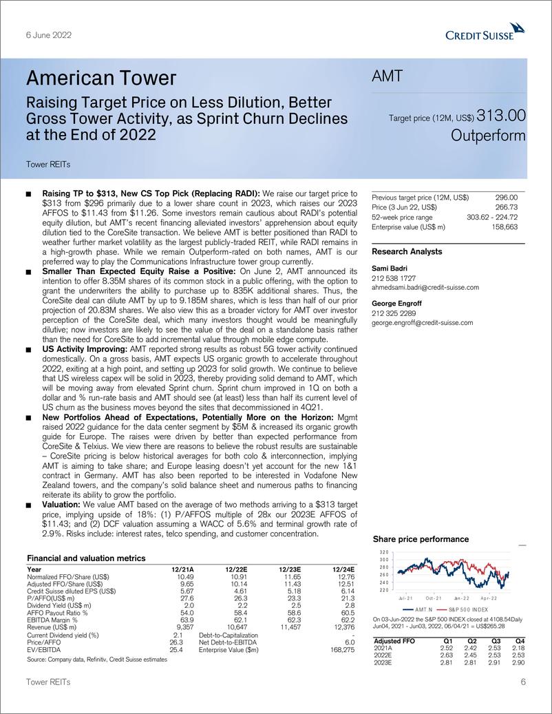 《瑞信-美股REITs行业-业绩强劲而运营商资本支出上升；AMT新CS首选-防御性位置变得越来越有吸引力-2022.6.6-25页》 - 第7页预览图