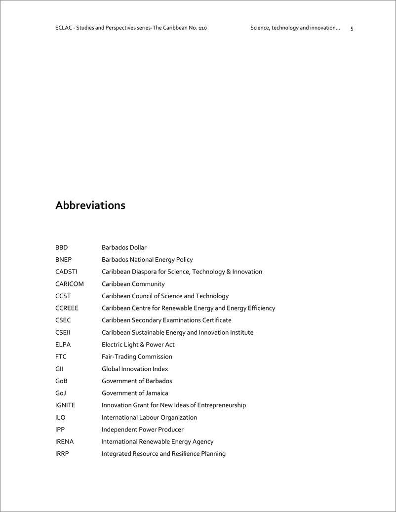 《拉丁美洲经济委员会-科学、技术和创新促进可持续发展：加勒比能源转型的经验教训（英）-2022.12-51页》 - 第8页预览图