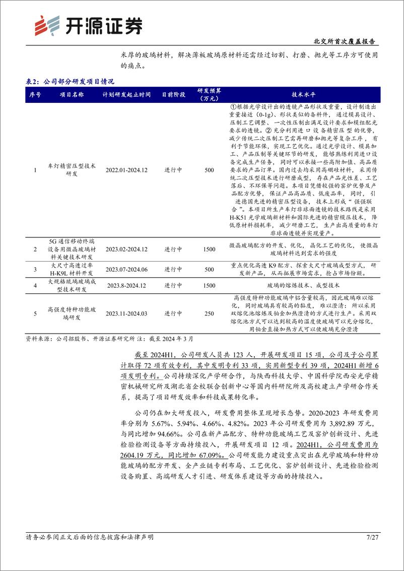 《戈碧迦(835438)北交所首次覆盖报告：特种光学玻璃“小巨人”，拓展高端牌号及光学玻璃新领域-240821-开源证券-27页》 - 第7页预览图