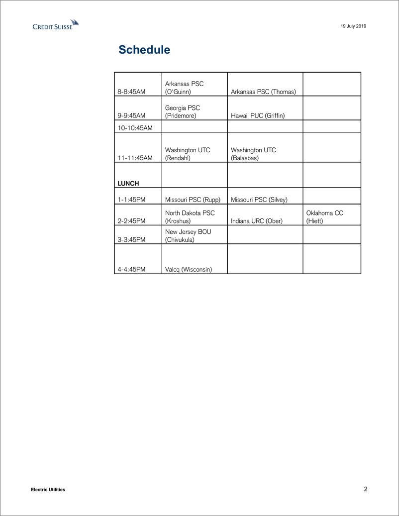 《瑞信-美股-电力公用事业行业-问题库：NARUC夏季政策峰会上的监管层会议-2019.7.19-22页》 - 第3页预览图