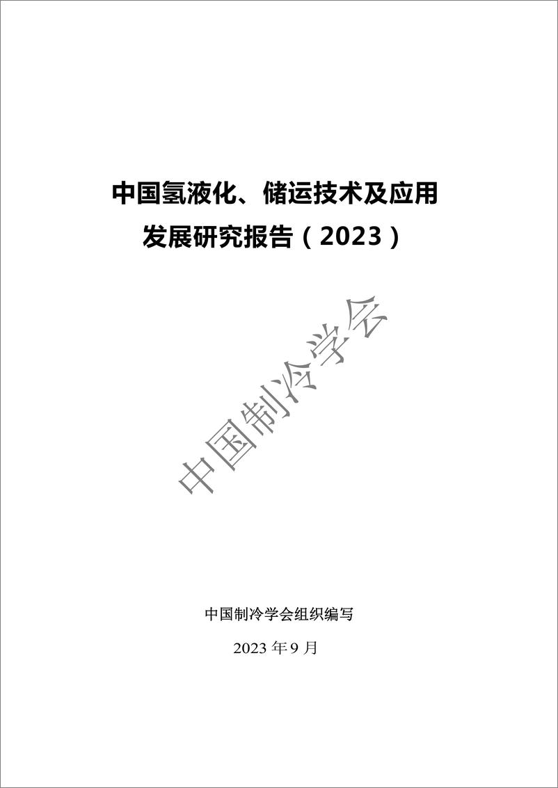 《中国氢液化、储运技术及应用发展研究报告（2023）-259页》 - 第3页预览图