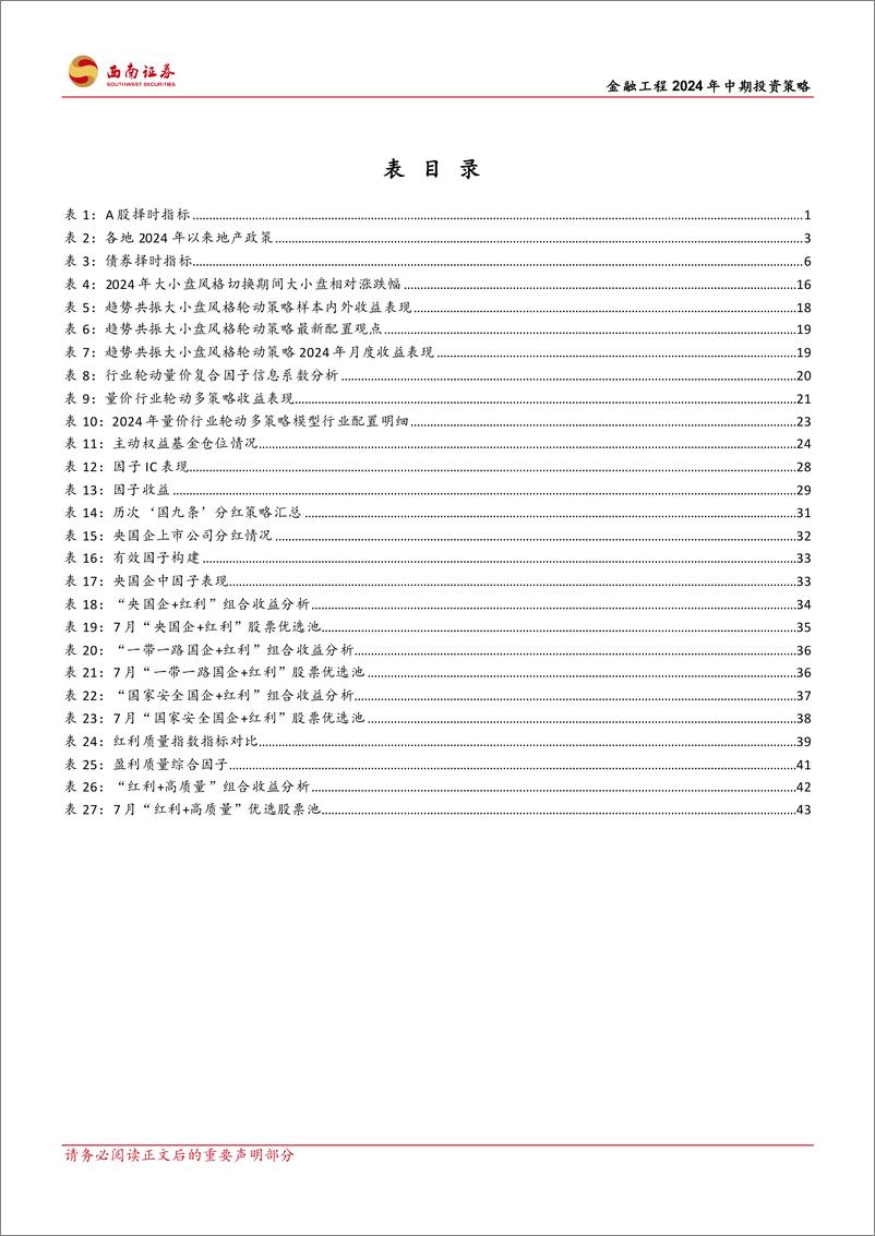 《西南证券-金融工程2024年中期投资策略：应势而谋，顺势而动》 - 第6页预览图