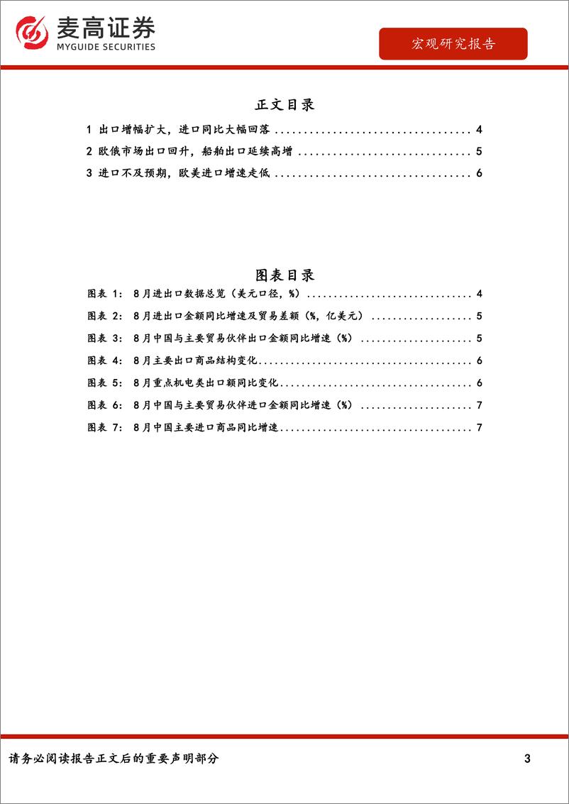 《8月进出口数据点评：出口延续景气，进口再度走弱-240911-10页》 - 第3页预览图