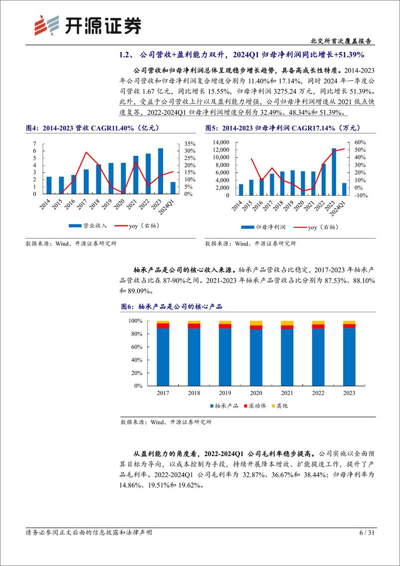 《苏轴股份(430418)北交所首次覆盖报告：滚针轴承细分龙头，汽车轴承技术领先%2b机器人打开新成长空间-240704-开源证券-31页》 - 第6页预览图