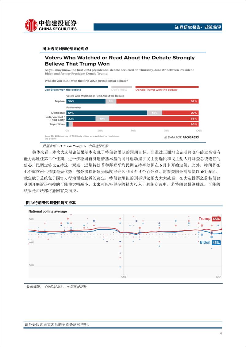 《美国大选系列报告(三)：总统候选人辩论特朗普占优-240704-中信建投-12页》 - 第5页预览图