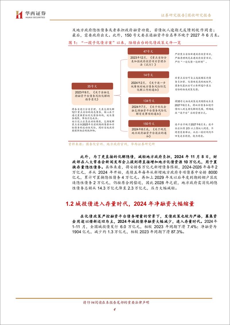 《2025年展望系列之一：收益荒加速，2025两维度布局城投债-241205-华西证券-25页》 - 第5页预览图