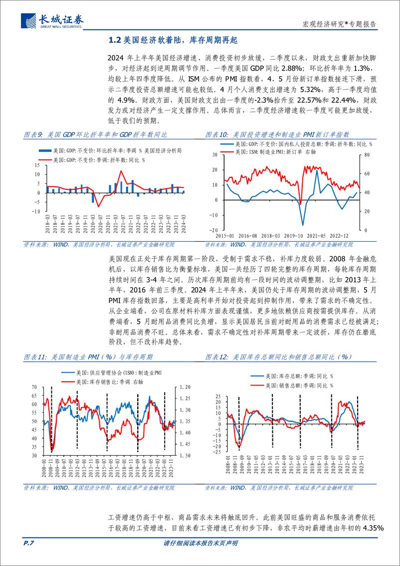 《宏观经济研究：2024年下半年宏观经济展望-240628-长城证券-22页》 - 第7页预览图