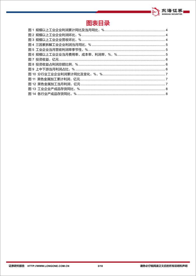 《国内观察：2024年5月工业企业利润数据，企业利润回落的两大原因-240628-东海证券-10页》 - 第3页预览图