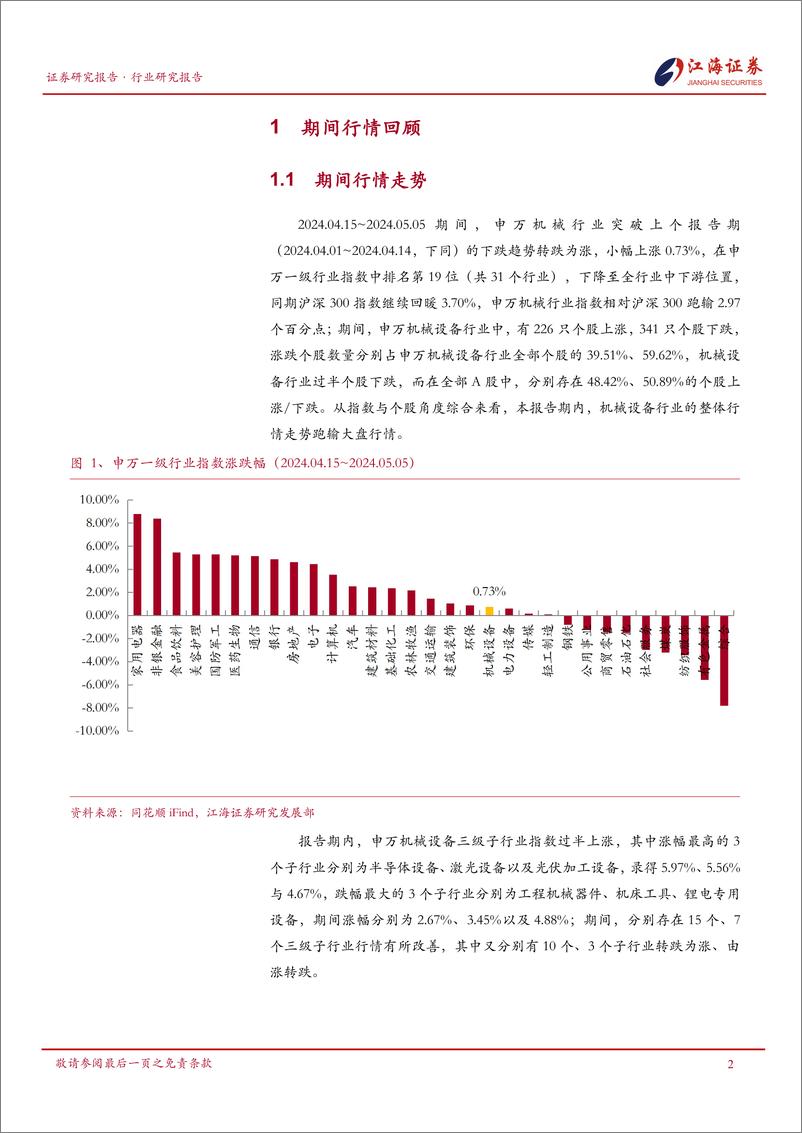 《机械设备行业跟踪报告-240507-江海证券-25页》 - 第3页预览图