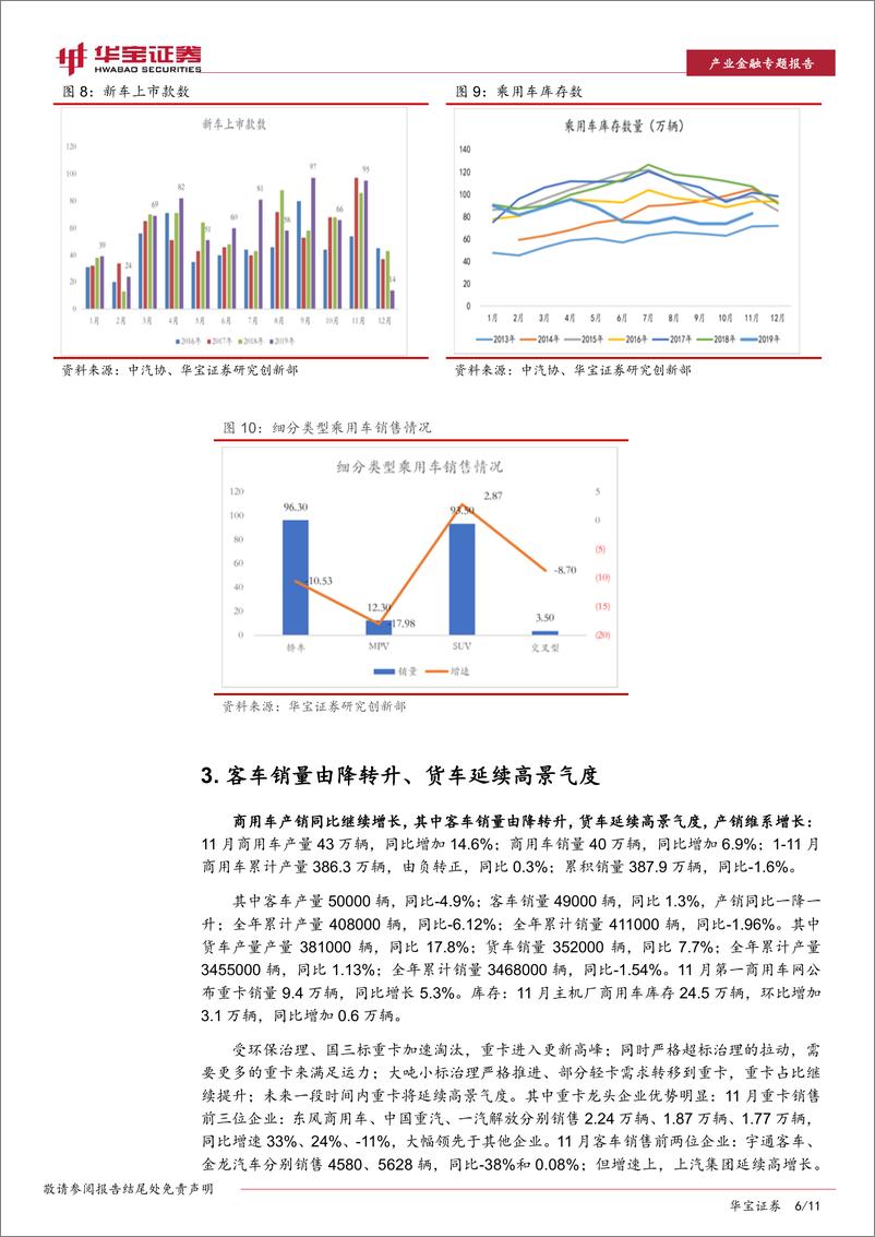 《11月份汽车行业数据点评专题报告：乘用车零售有环比改善、主机厂备库迎年末消费-20191217-华宝证券-11页》 - 第7页预览图