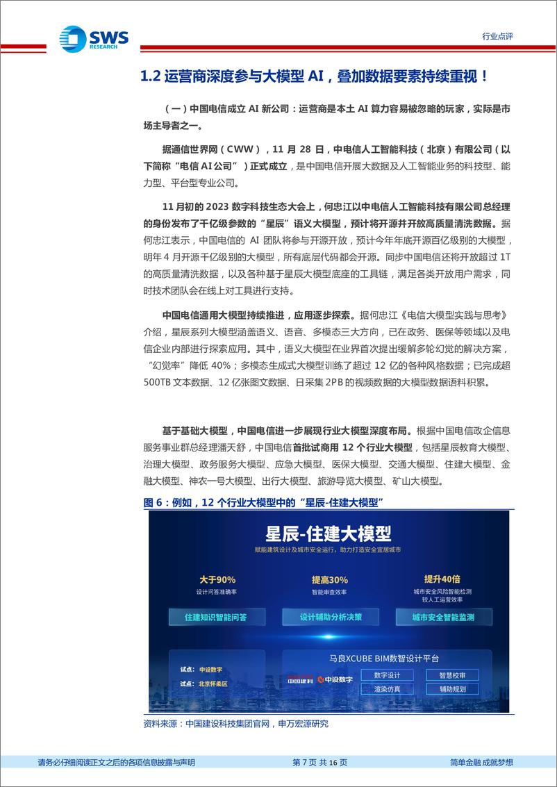 《20231203-Amazon等AI变革，运营商大模型与数据变化！》 - 第7页预览图