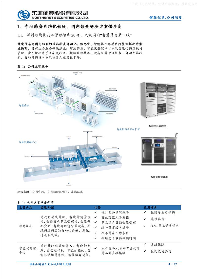 《东北证券-健麾信息(605186)药房自动化龙头，全面布局优势突出，迎来业绩新增长-230525》 - 第4页预览图