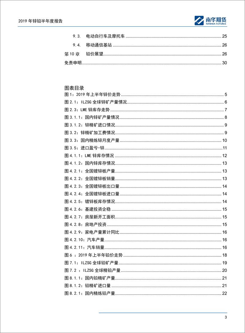 《2019年锌铅半年报：锌价下跌有限，铅价弱势难改-20190630-南华期货-30页》 - 第4页预览图