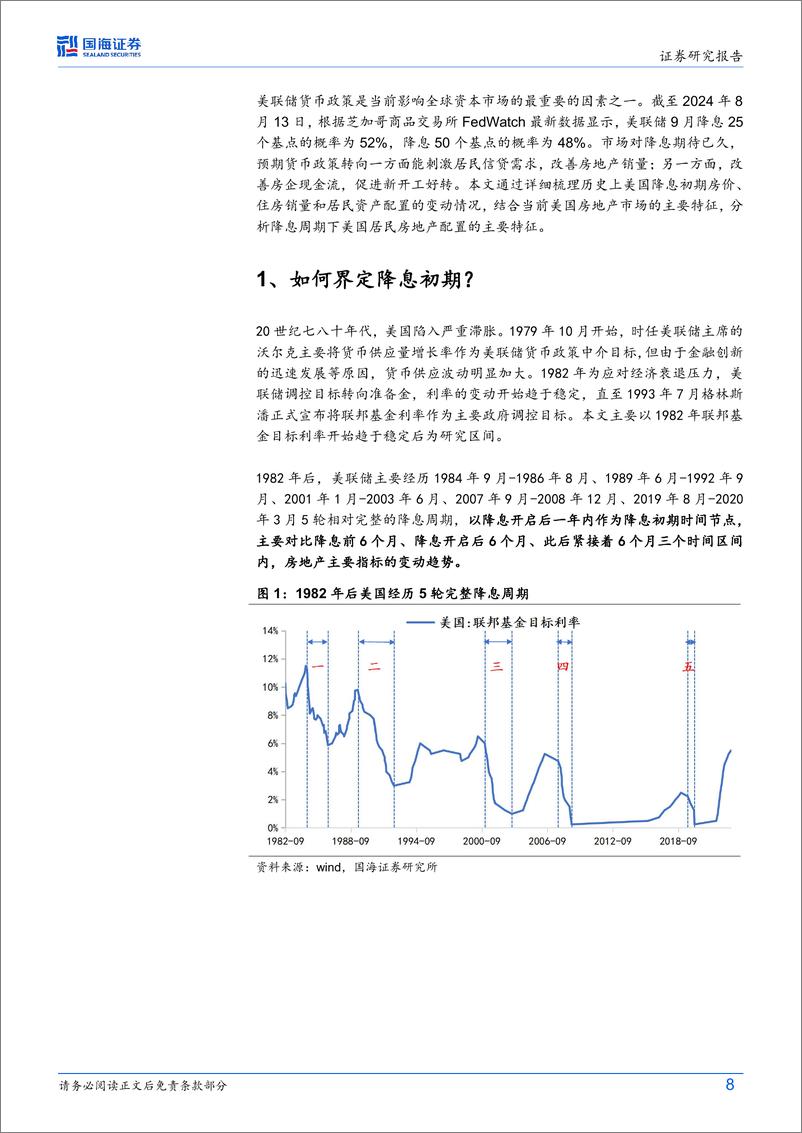 《历史回顾：美联储降息初期居民房地产配置规律-240825-国海证券-30页》 - 第8页预览图