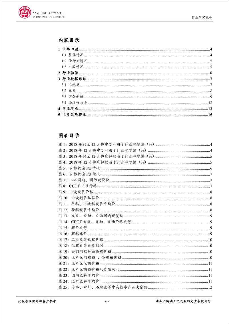 《农林牧渔行业月度报告：积极布局生猪养殖板块，关注业绩稳健增长个股-20190104-财富证券-16页》 - 第3页预览图