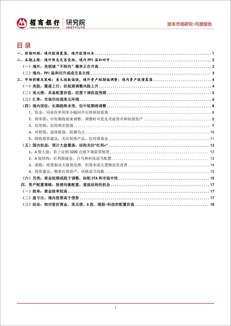 《资本市场月报(2024年5月)：境外降息交易受挫，境内股债走势震荡-240429-招商银行-25页》 - 第2页预览图