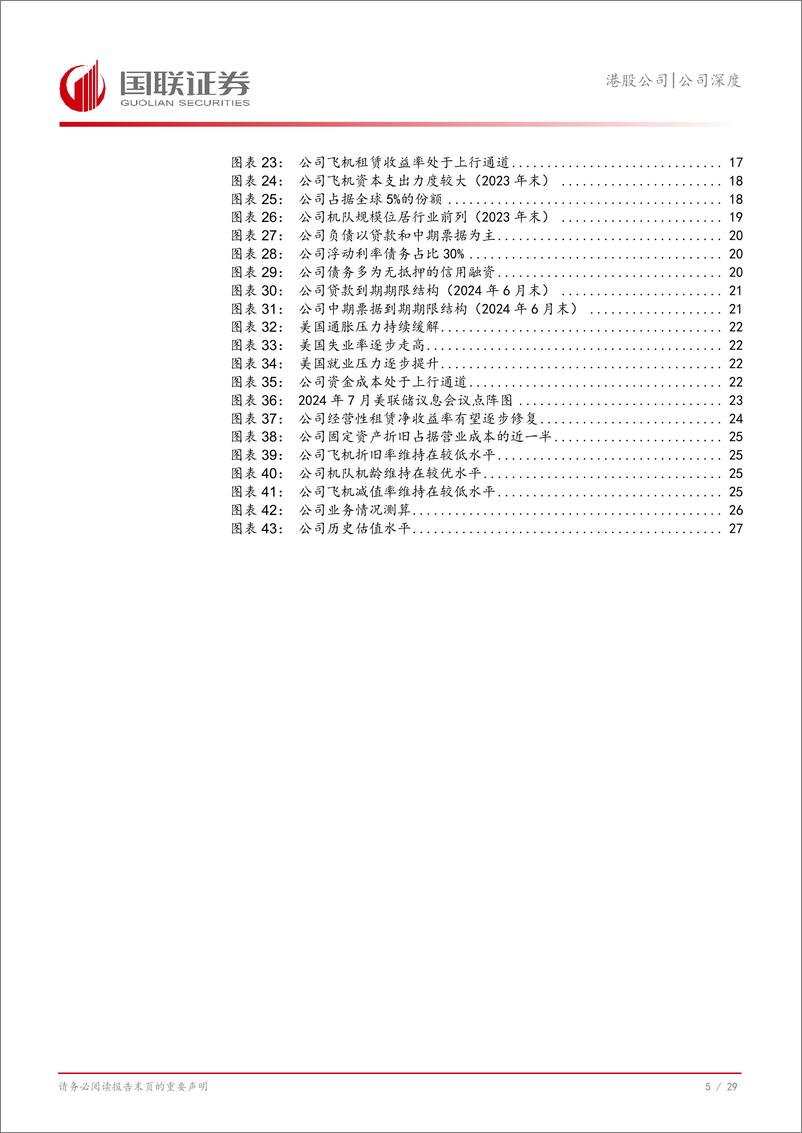 《中银航空租赁(02588.HK)资产负债两端共振，景气周期充分受益-240828-国联证券-30页》 - 第6页预览图