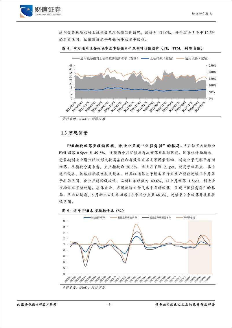 《通用设备行业月度点评：行业运行稳中有升，市场需求有待改善-240617-财信证券-14页》 - 第5页预览图