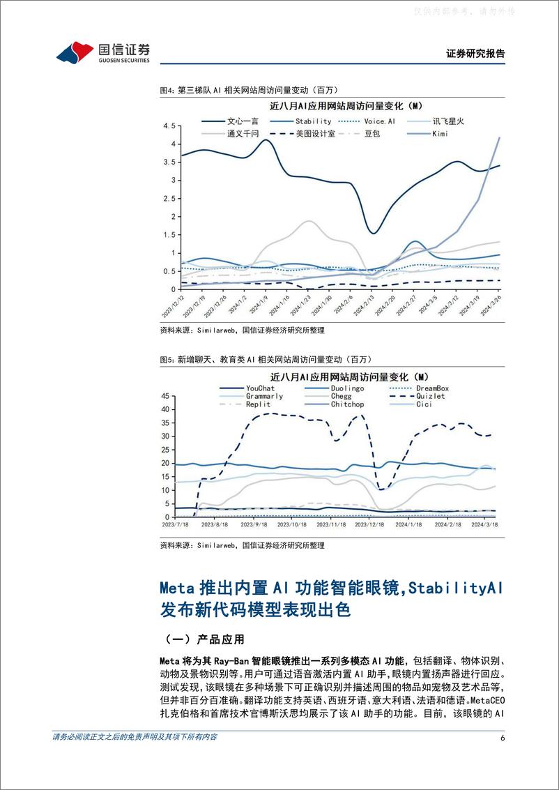 《2024-04-01-国信证券-互联网行业人工智能周报(24年第13周)：Meta推出内置AI功能的智能眼镜，以及视觉模型SceneScript》 - 第6页预览图