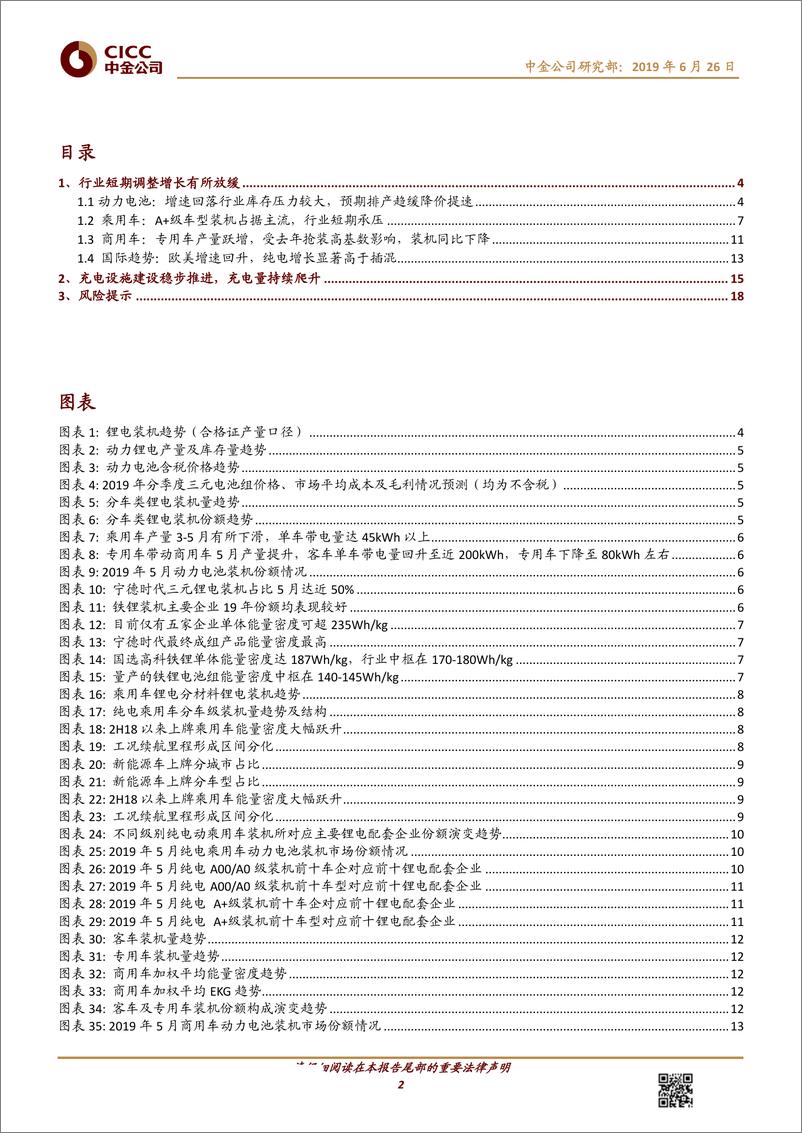 《电力电气设备行业：新能源车月度观察，行业短期主动去库存，增长有所放缓-20190626-中金公司-20页》 - 第3页预览图