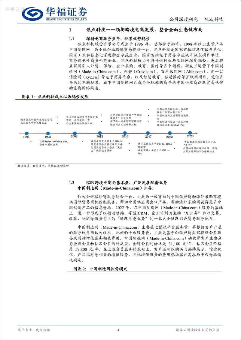 《深度报告-20240304-华福证券-焦点科技-002315.SZ-AI助力跨境B2B电全链路布局前景广202mb》 - 第4页预览图