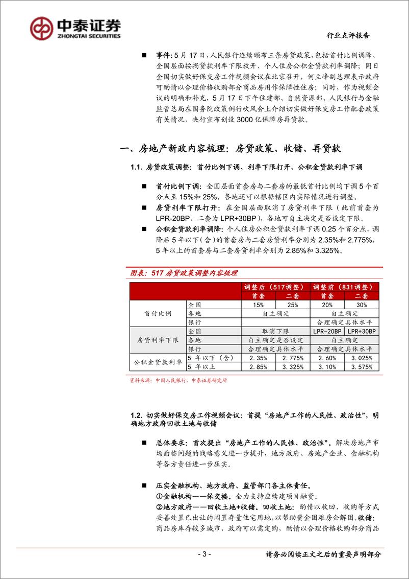 《银行业地产新政与银行点评：政策方向明确，力度与落地需观察，影响市场风格-240519-中泰证券-12页》 - 第3页预览图