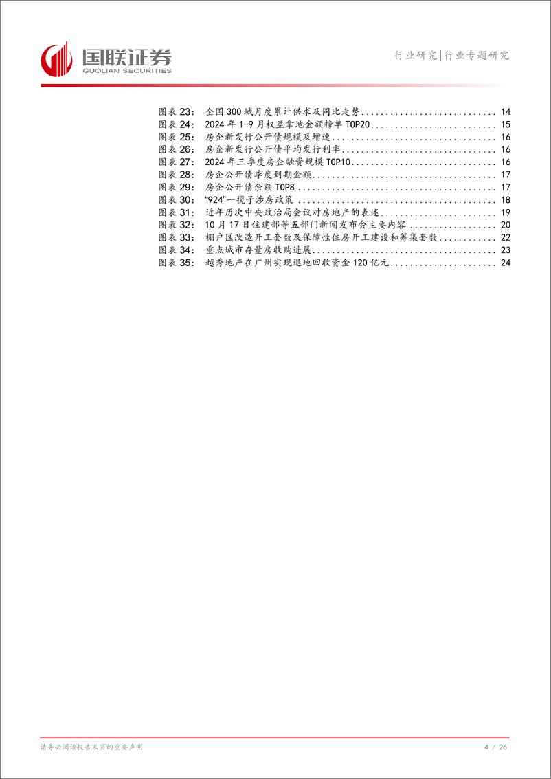 《房地产行业专题研究：地产业绩延续探底，政策支持行业企稳-241103-国联证券-27页》 - 第5页预览图