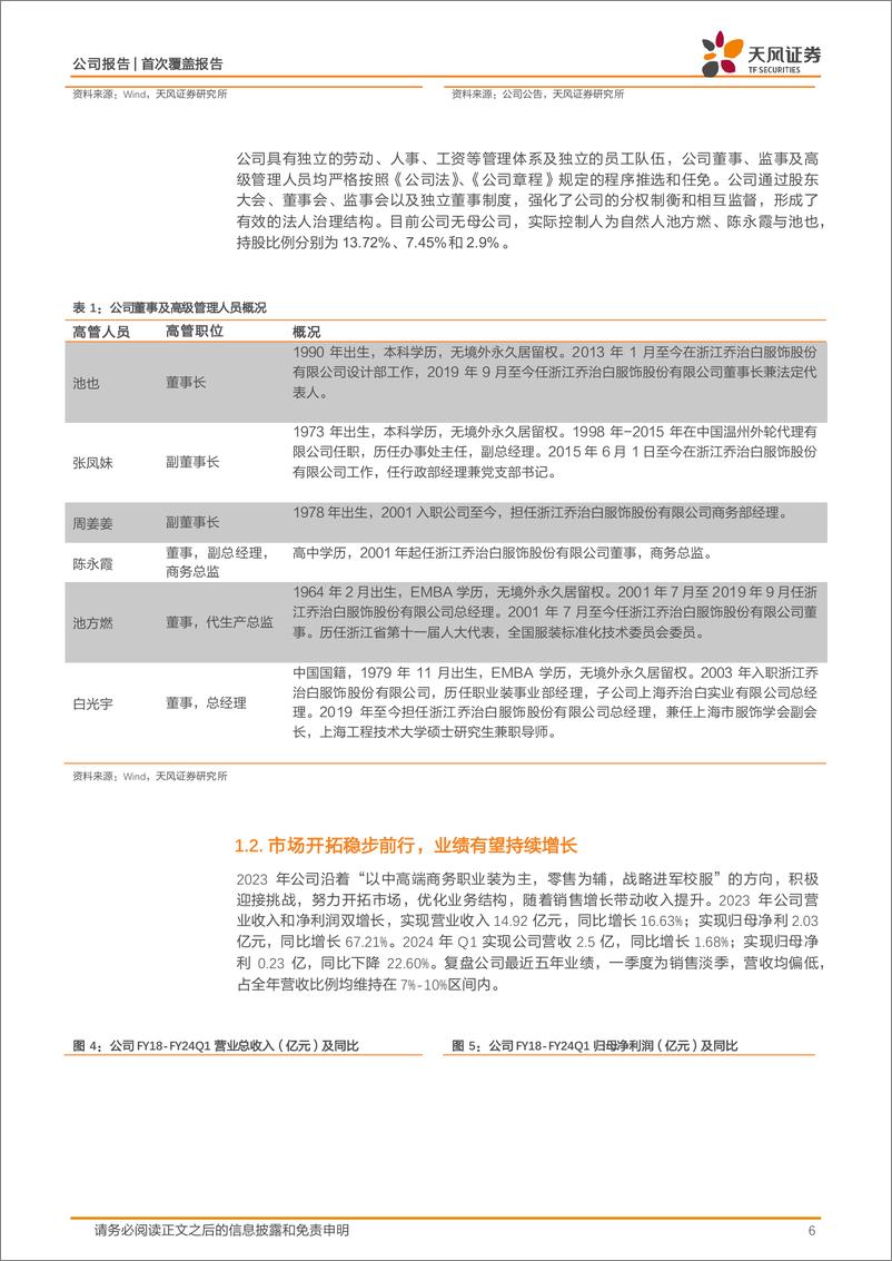 《天风证券-乔治白-002687.SZ-深耕公装定制，兑现稳健成长-20240521-16页》 - 第6页预览图